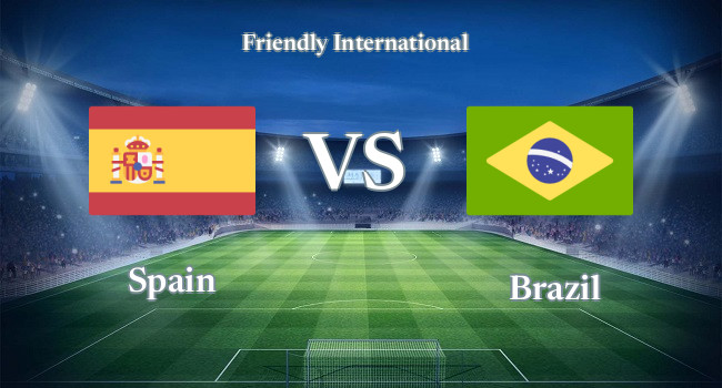 Watch Spain vs Brazil live stream online on 2024-03-26 at Friendly